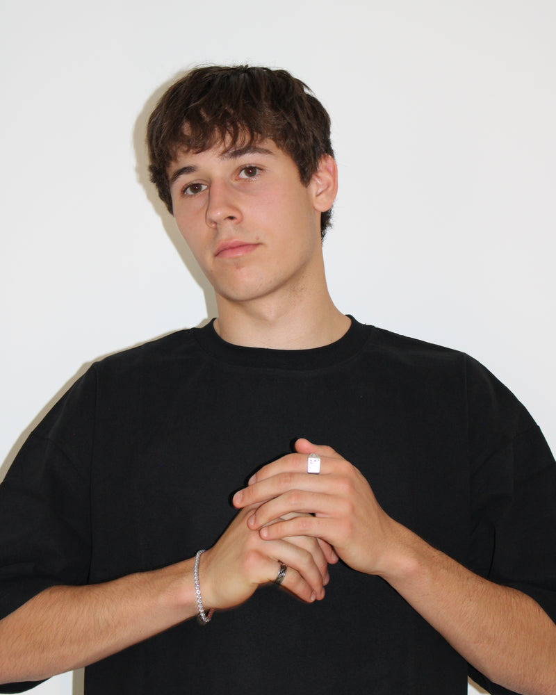 ★★★ STARS BLACK/PINK TEE