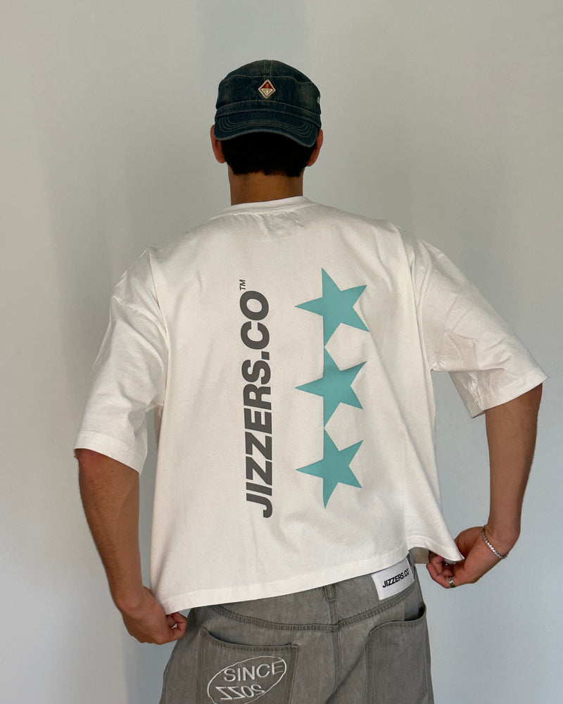 ★★★ STARS WHITE/BLUE TEE