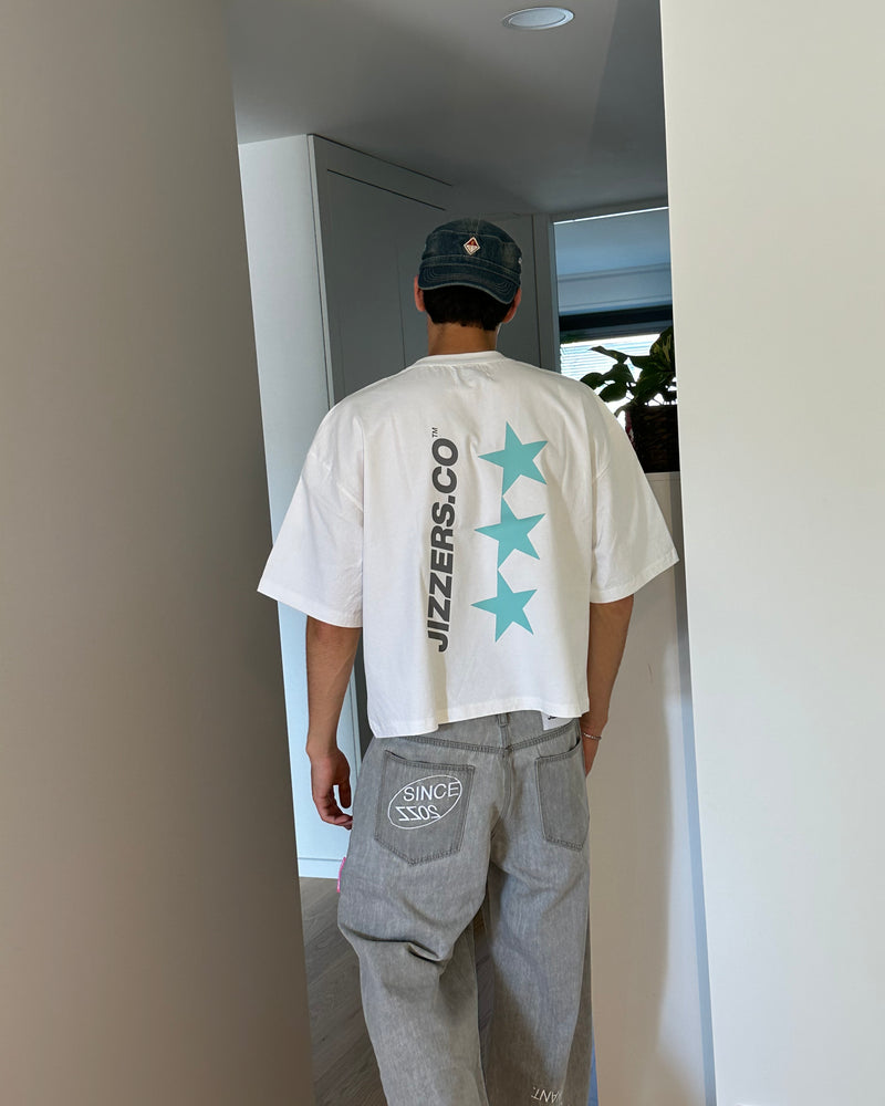 ★★★ STARS WHITE/BLUE TEE
